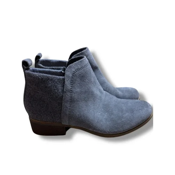 TOMS Suede Ankle Boots Gray Wool Accents Comfort Casual Shoes US 7 - Picture 12 of 12